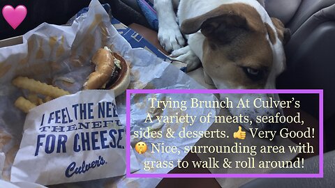 Trying Culver’s For Brunch Before A Walk