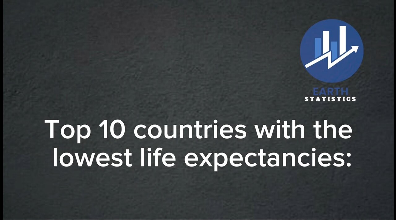Top 10 countries with the lowest life expectancies...