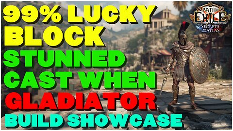[POE 3.26] 99% LUCKY Block CWS Gladiator is Busted – Inscribed Ultimatum Runner and Build Showcase
