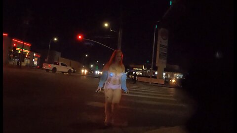 Night ride in South Los Angeles, California