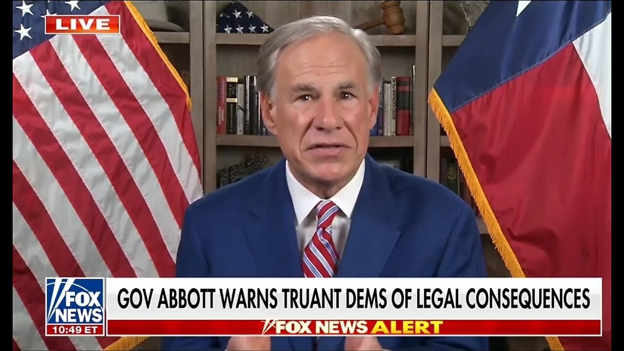 Gov Abbott: Dems Will Face Bribery Charges If They Don't Vote On Redistricting
