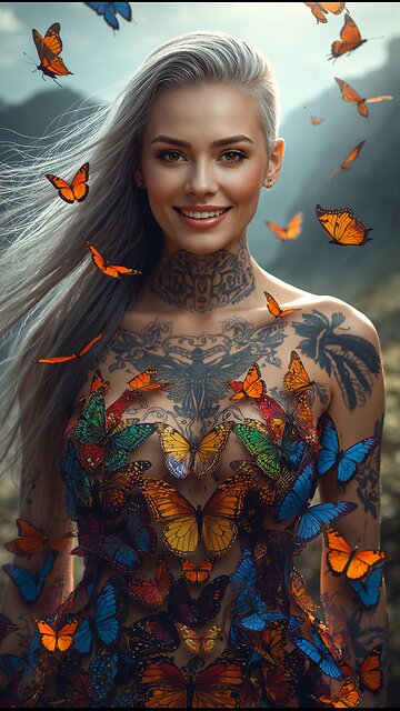 She Wears a Thousand Butterflies 🦋 🦋 🦋