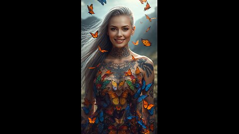 She Wears a Thousand Butterflies 🦋 🦋 🦋