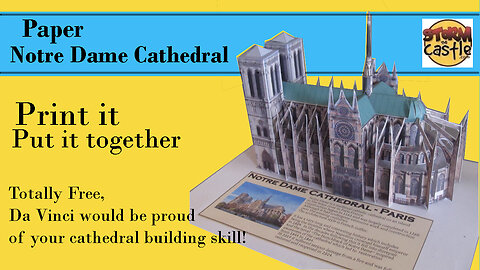 Make this Paper Notre Dame Cathedral