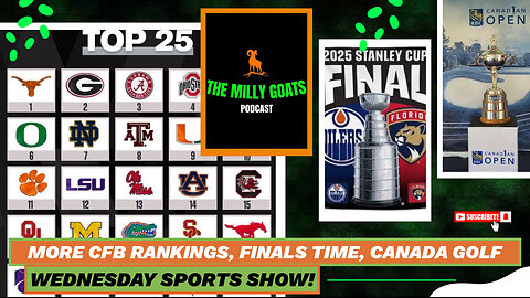 Stanley Cup + NBA Finals, Super Regional Parity, CFB FPI Rankings, & Canadian Open
