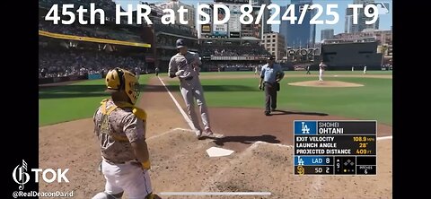 EPIC: After his 45th HR - Shohei response to San Diego Heckler next to Dodgers dugout