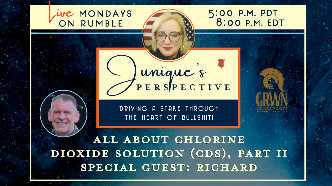 All About Chlorine Dioxide Solution (CDS), Part II, with Special Guest Richard, 8-18-25