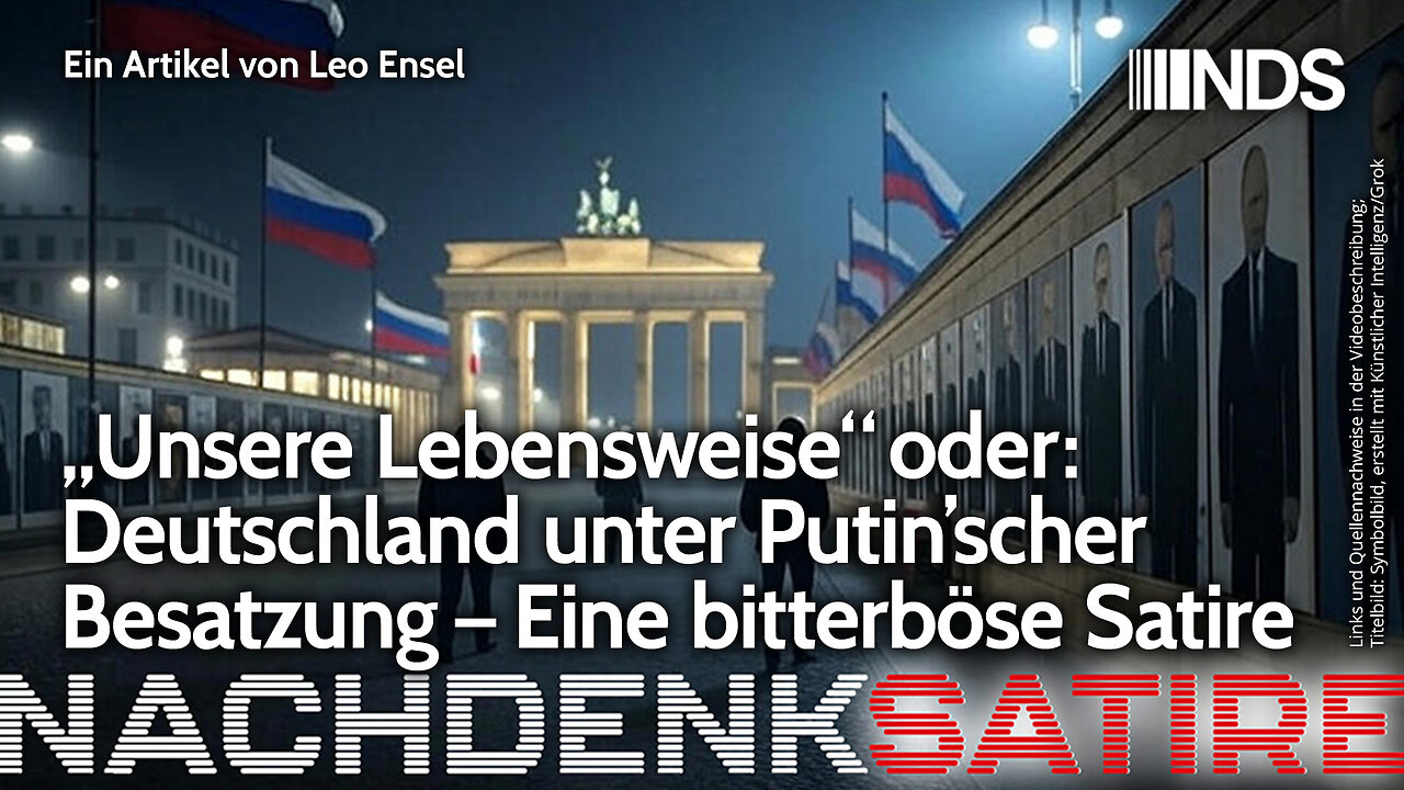 „Unsere Lebensweise“ oder: Deutschland unter Putin‘scher Besatzung – Eine bitterböse Satire | NDS