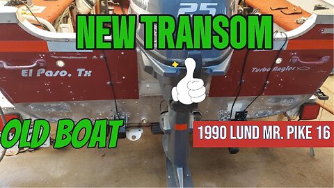 Old Boat, New Transom on my Spoonplugging boat