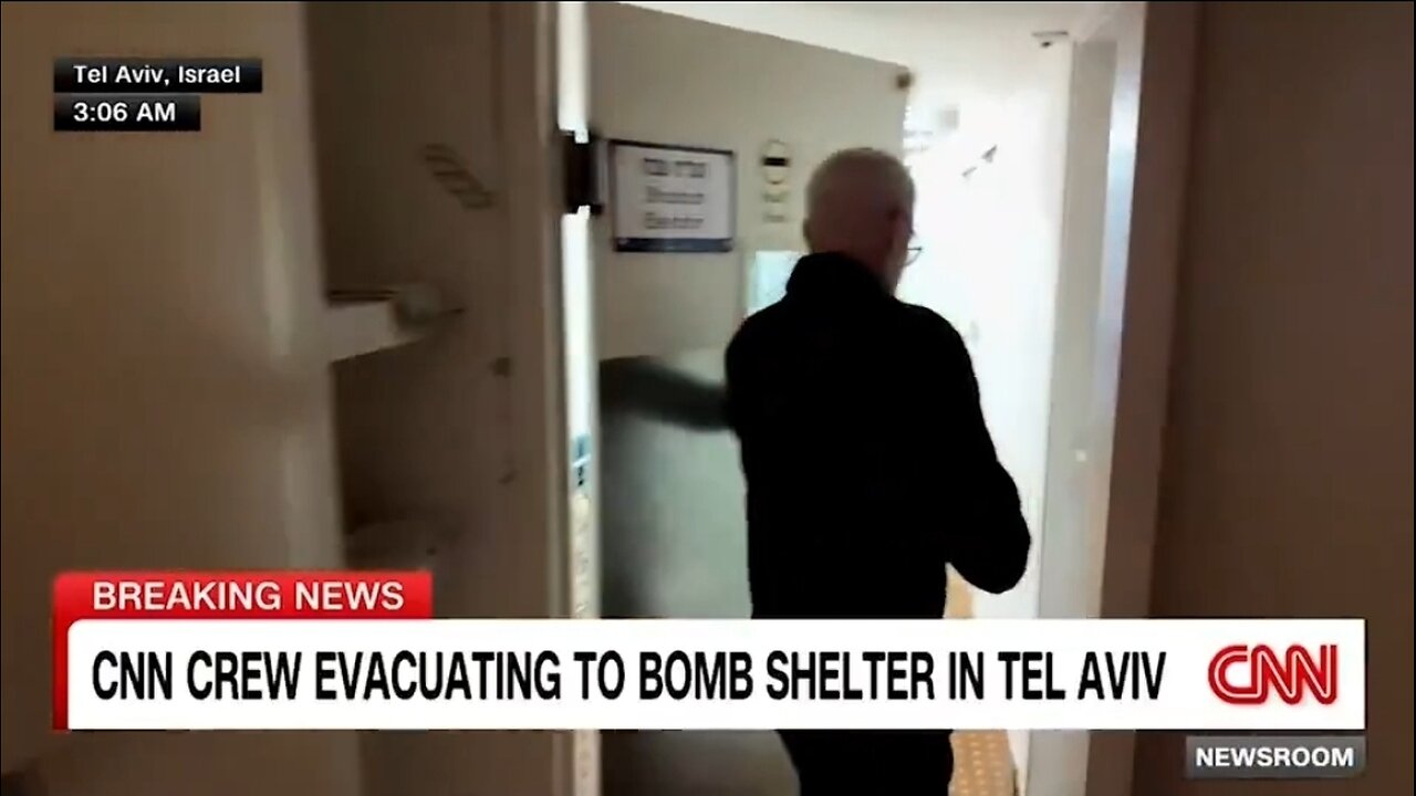 CNN Host's Forced To Evacuate To Bomb Shelter In Israel Live On Air