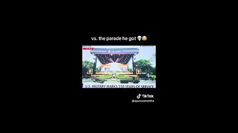 North Korean military parade vs. US military parade.