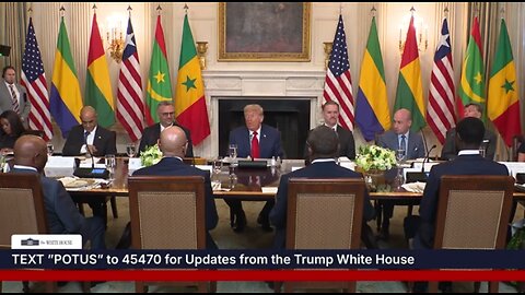 President Trump Participates in a Multilateral Lunch with African Leaders