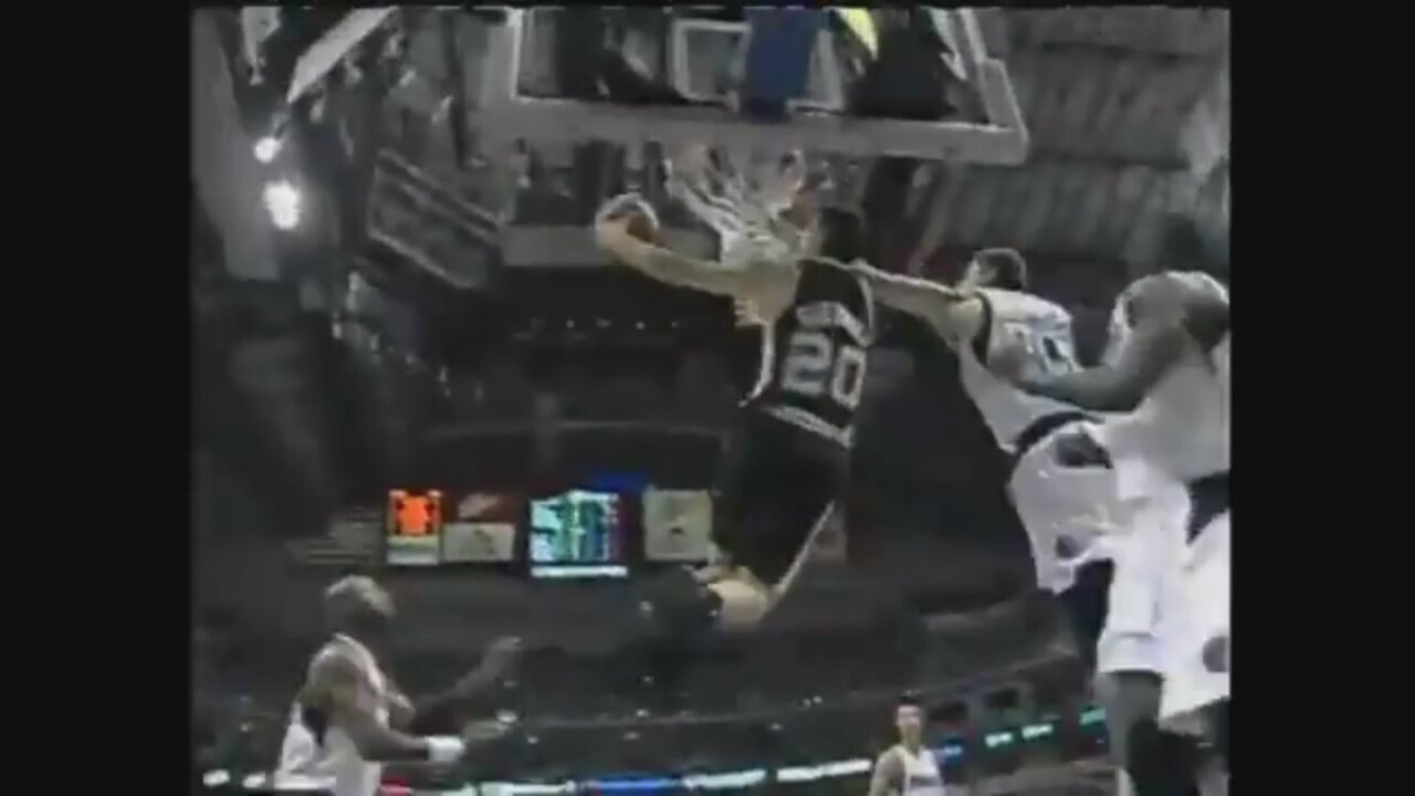 Manu Ginobili 21 Points @ Mavericks, 2003 Playoffs Game 4.