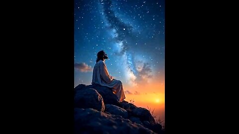 Jesús: Bajo la Luz de las Estrellas ✨ #Jesús #Fe #Esperanza #AmorDivino