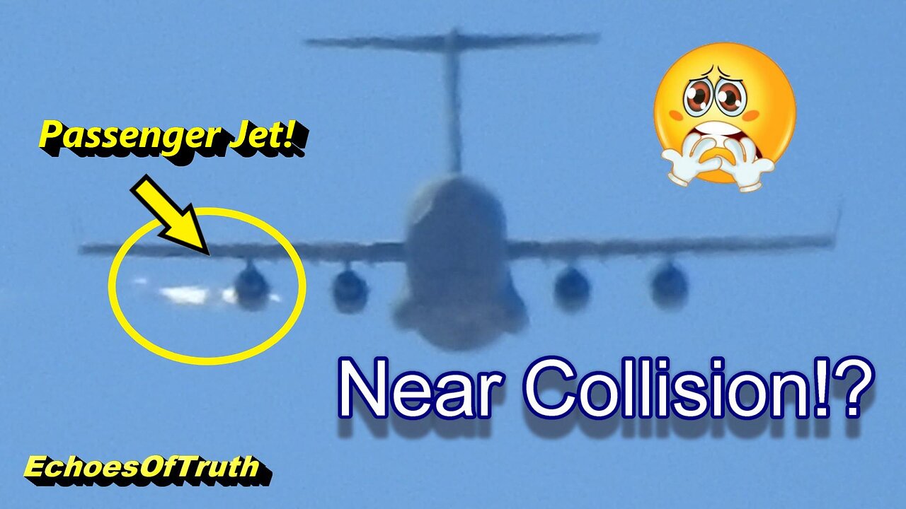 Jets Nearly Collide! Near Air Disaster Right Before My Eyes?!