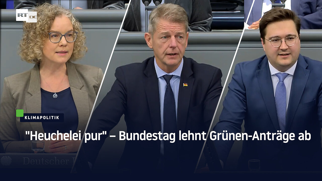 "Heuchelei pur" – Bundestag lehnt Grünen-Anträge ab