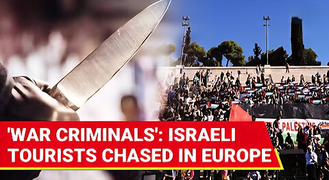 Israelis Get Out : Palestine Protesters CHASE Israeli Partygoers In EU Nation After Ship Blockade
