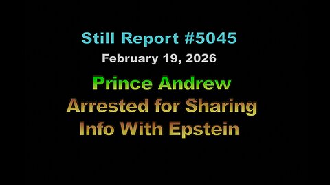 5045, Prince Andrew Arrested For Sharing Info With Epstein