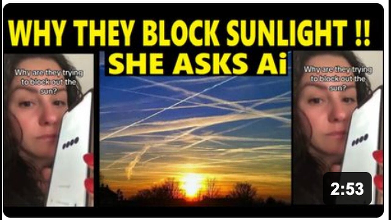 THE REAL REASON THEY BLOCK THE SUN !!