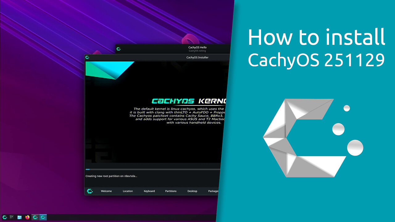 How to install CachyOS 251129
