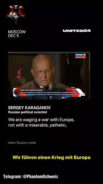Putin-Berater Karaganow droht offen: Europa ist das Hauptziel, nicht die Ukraine