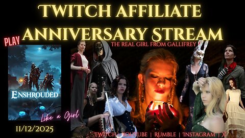 Fred Plays Enshrouded | Twitch Affiliate Anniversary, Stream Replay 11/12/25