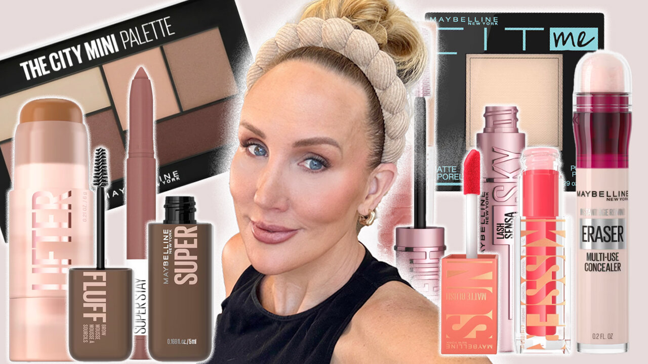 New Maybelline - Full Face of Maybelline Over 50 #MakeupTips #DrugstoreMakeup #Maybelline