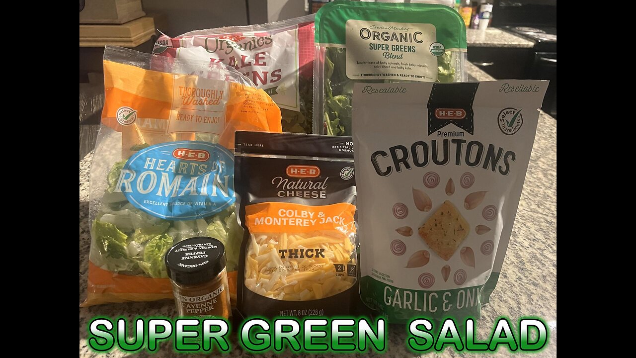 Super Green Healthy salad