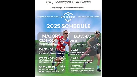 2025 Speedgolf USA Schedule Dropped - The Adjustable Q Club