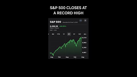 S&P 500 closes at a record high