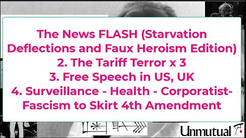 Liberty Conspiracy LIVE 7-31-25 Starvation, Trump, Gaza, Tariffs, Medical Data