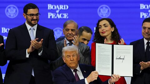 President Trump Participates in the Board of Peace Charter Announcement