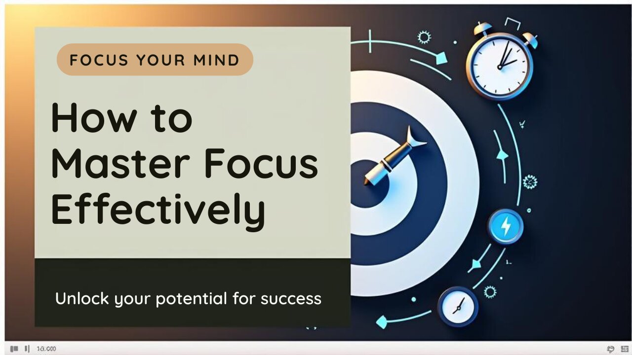 🎯 How to Master Focus | Boost Concentration & Productivity Fast ⚡