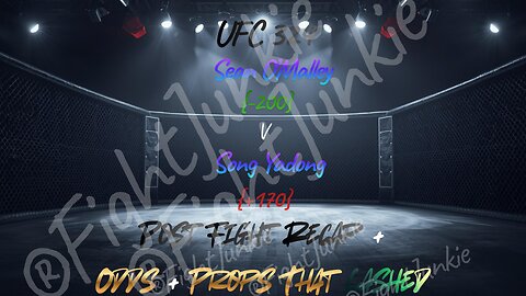 UFC 324 -200 Sean O’Malley Gets Back On Track With Win Decision Win Over Song Yadong!