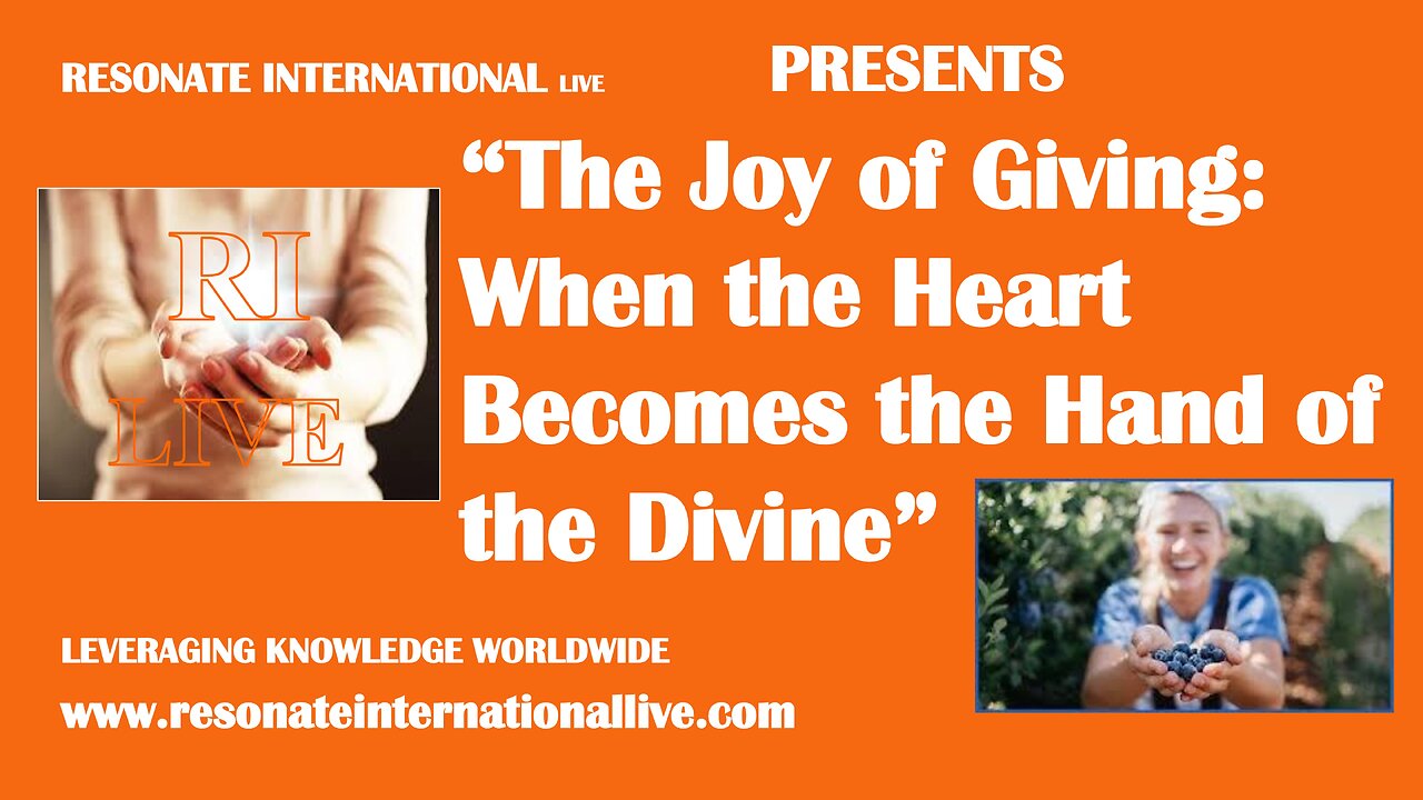 “The Joy of Giving: When the Heart Becomes the Hand of the Divine”