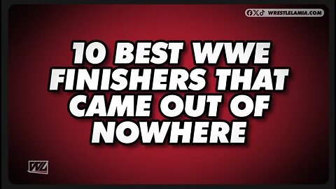 10 Best WWE Finishers That Came Out Of Nowhere