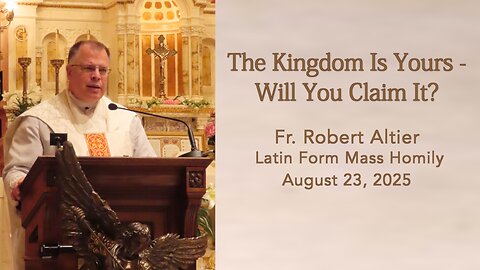 The Kingdom Is Yours -Will You Claim It?