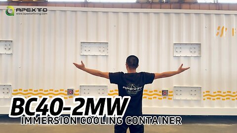 BC40 Immersion Cooling Container - High-Density Solution for 384 Antminers or 480 WhatsMiners
