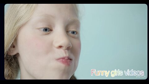Funny Girl Making Cute Faces 😂