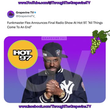 Funkmaster Flex Announces Final Radio Show At Hot 97. "All Things Come To An End"
