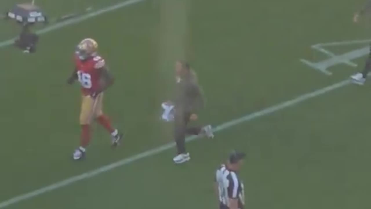 Tatum Bethune is in the blue tent after going down on the previous play