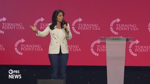 Director of National Intelligence Tulsi Gabbard at the TPUSA summit