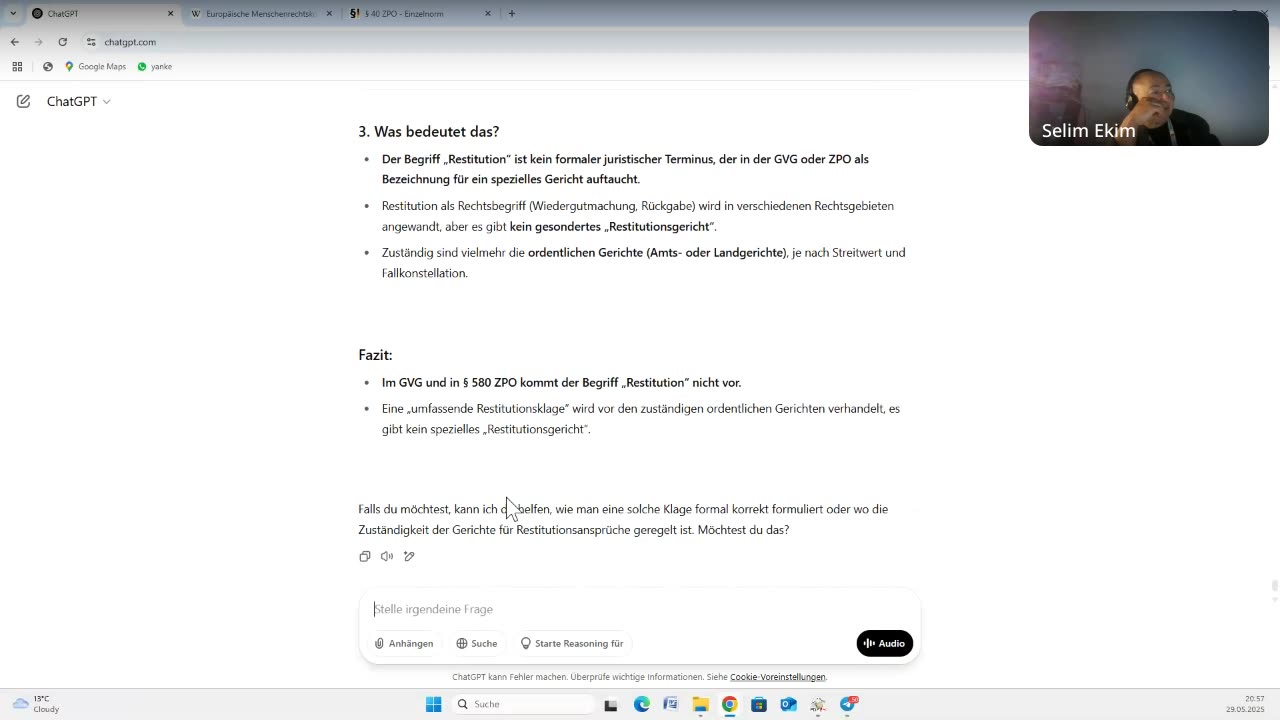 Live Chat vom 29.05.2025 Theil 4
