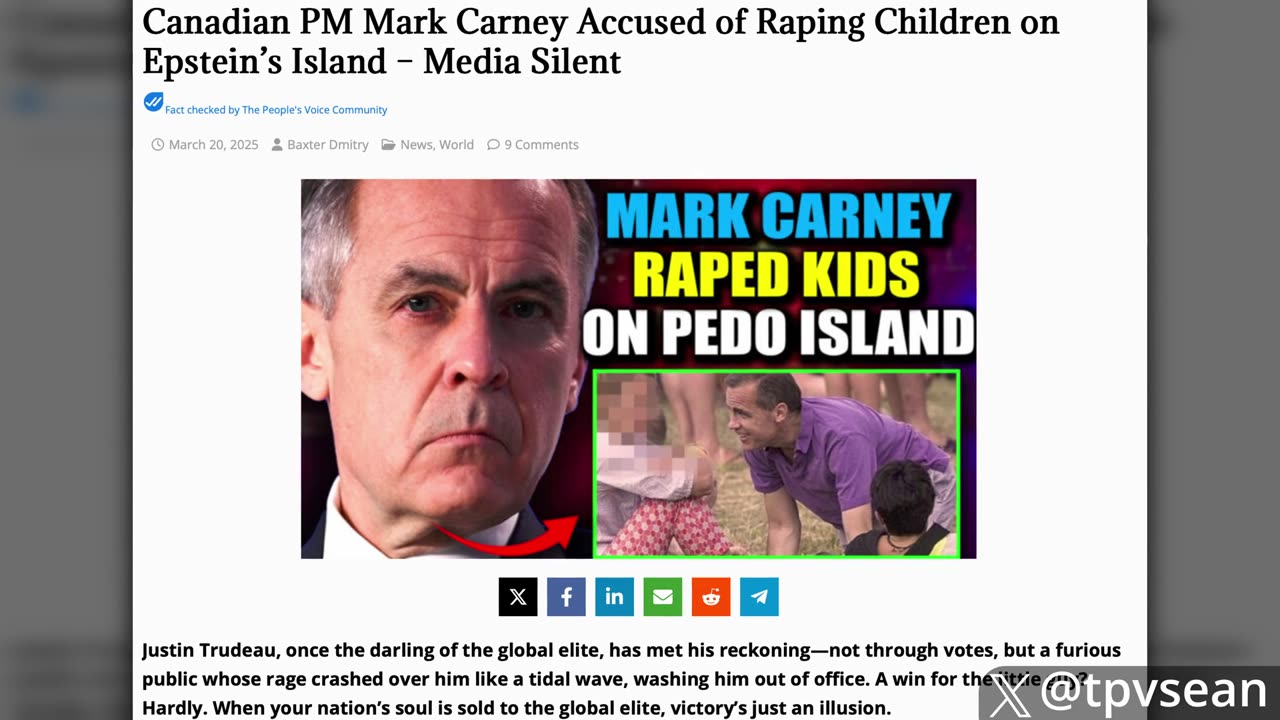 TPV - Canada Begins Euthanizing Child Rape Victims While Pedophiles Wa