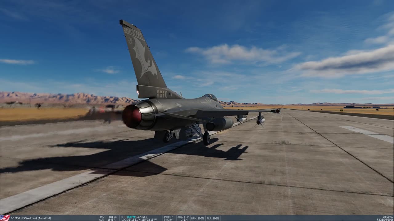 Have Glass V F16C takeoff out of Nellis