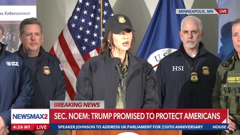 Newsmax- Kristi Noem: ICE is just enforcing America's laws