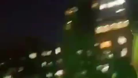 Demonstrations in Tehran's streets, crowds chanting "death to Israel" as Iranian