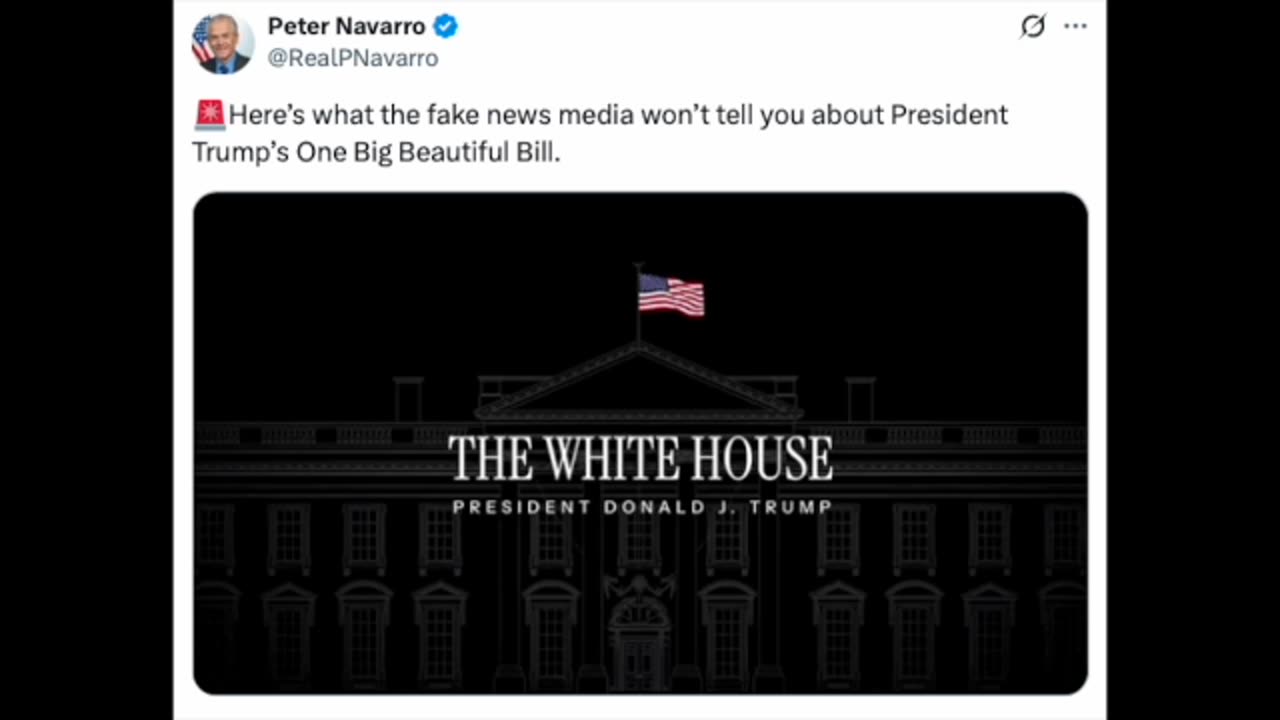 PETER NAVARRO : What Mainstream Media Is Not Telling The People About "The Big Beautiful Bill"