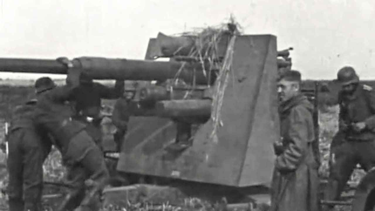 88mm Flak crews set up their guns for artillery support on the Eastern Front in the Summer of 1941