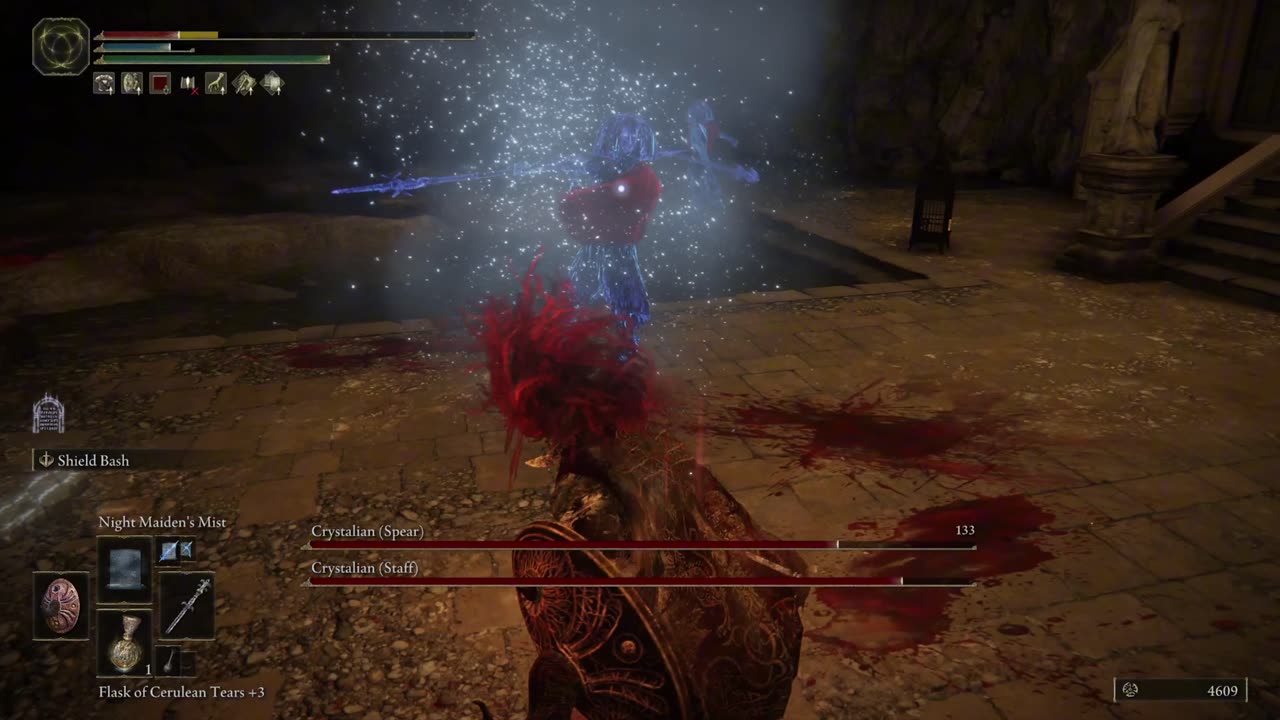 Elden Ring PC | Crystalians of Academy Crystal Cave boss fight solo on NG, then getting Terra Magica